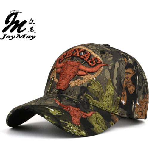 Joymay New TEXAS Embroidery Unisex Couple Camouflage Baseball cap Adjustable Fashion Casual Snapback HAT B406