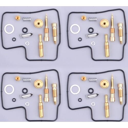 4 sets Motorcycle Carburetor Repair Kit Rebuild Set Floating Needle fit for Honda VFR750F VFR 750 F RC24 1986 1987