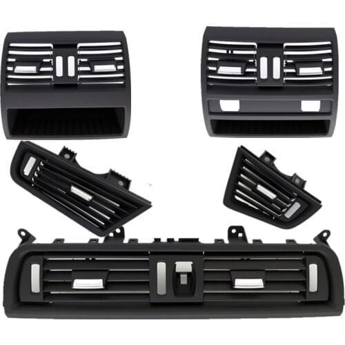 Front Row Wind Left/Center/Right/Rear Air Conditioning Vent Grill Outlet Panel With Chrome Plate For BMW 5 Series F10 F18