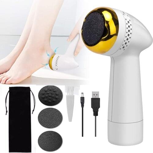 New Electric Foot Files Vacuum Pedicure Tools Dead Skin Callus Remover USB Foot Grinde Absorbing Machine Portable Foot Care Tool