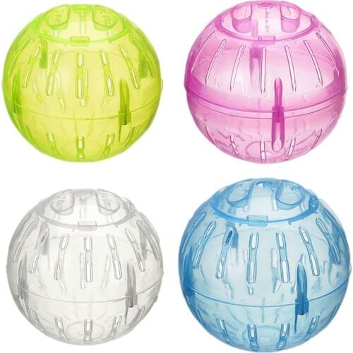Pet Running Ball Plastic Transparent Grounder 10cm Jogging Hamster Pet Small Exercise Toy Guinea Pig Mini Trot Ball