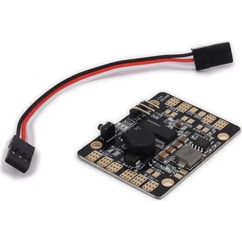 5 in 1 V3 Power Distribution Board/PDB Hub With Dual BEC-5V/12V LED Controller Tracker Low Voltage Alarm for RC FPV Racing Drone