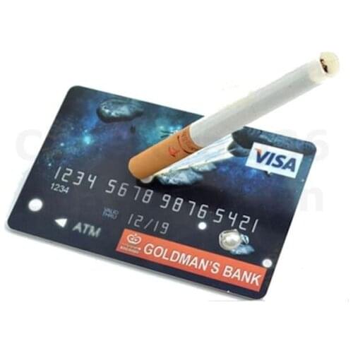 Floating Cigarette On A Credit Card Telekinetic Cig Float Close Up Magic Trick Easy to do Magia Toys Fun Joke