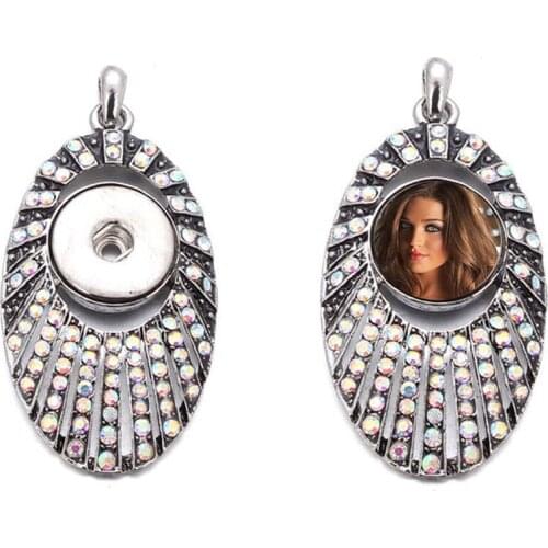 Necklaces pendants for sublimation Peacock shape necklaces pendant women button jewelry hot transfer printing consumable