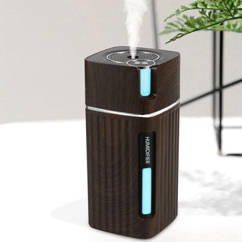 Portable Air Humidifier 300ML Water Diffuser with Light USB Ultrasonic Cool Humidificador Mist Maker Fogger