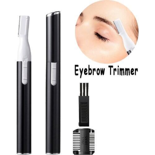 Professional Eyebrow Trimmer Electric Face Scissors Epilator for Women Mini Portable Body Shaver Remover Blade Razor Freeshiping