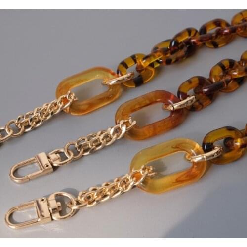 HJKL 35/60/85/120 Detachable Replacement Shoulder Strap Bag DIY Acrylic Resin Handbag Chain Plastic Strap for Women Accessories