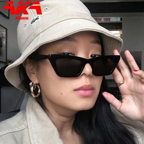 AKAgafas Cat Eye Sunglasses Women 2021 Small Frame Retro Sun Glasses Women/men Shades Glasses Vintage Simple Gafas De Sol Mujer