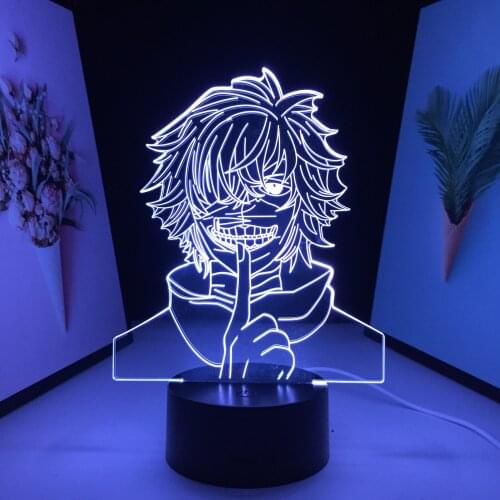 3D LED Lamp Anime Figure7 Color Changes With Remote Control Home Bedroom Decoration for Festival Birthday Gifts Night Light