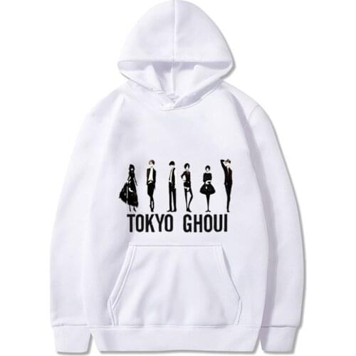 Tokyo Ghoul Fashion Anime Hoodies Pullovers Streetwear Tops Sweatshirts Unisex Clothes