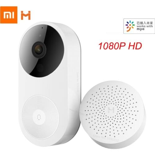Xiaomi Smart Video Doorbell D1 Visual Intercom AI Face Detection HD Night Vision Wireless Home Security Camera Work Mijia App