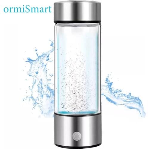 420ml USB Rechargeable Portable Hydrogen-Rich Generator Water Cup Ionizer Maker Super Antioxidants ORP Hydrogen Bottle