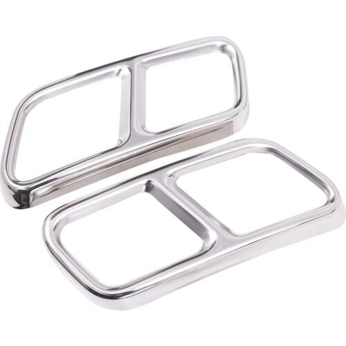 Pipe Throat Exhaust Outputs Tail Frame Trim For Mercedes Benz S Class W222 Coupe R Class W251 2010-2017 GL Class X166 2013-2015