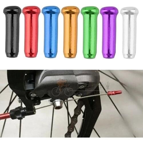MEIJUN Mountain Bike Bicycle Shifting Cable Caps Color Aluminum Alloy Derailleur Brake Line Core Caps