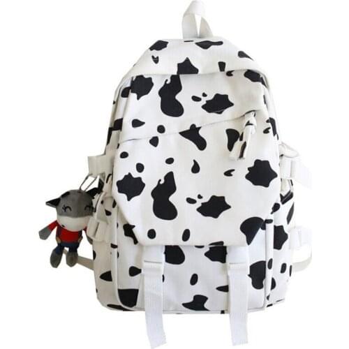 Women Backpack Fashion Zebra Cow Pattern Unisex Shoulder Bags Canvas High Capacity Travel bag School Bag for Teenager Backpacks