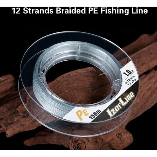 150m 12 Strands Braided PE Fishing Line 0.8#-12.0# High Density Fishing Thread Pesca Tackel Mar Rock Fishing Line Accesorios Mar