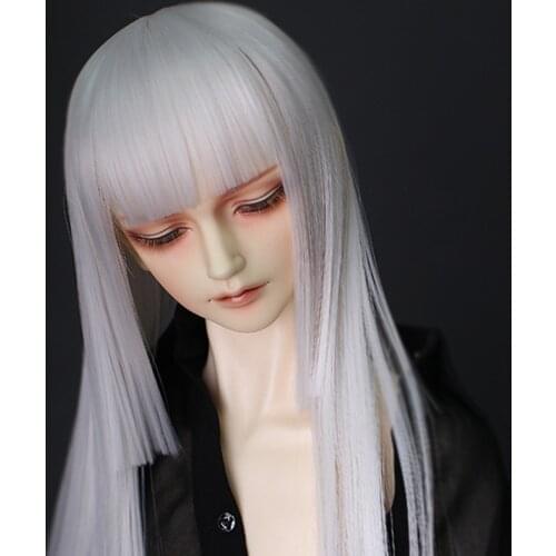 2021 New Style 1/3 1/4 1/6 1/8 High Temperature Wire Straight BJD Wig Super For Doll Hair Wig