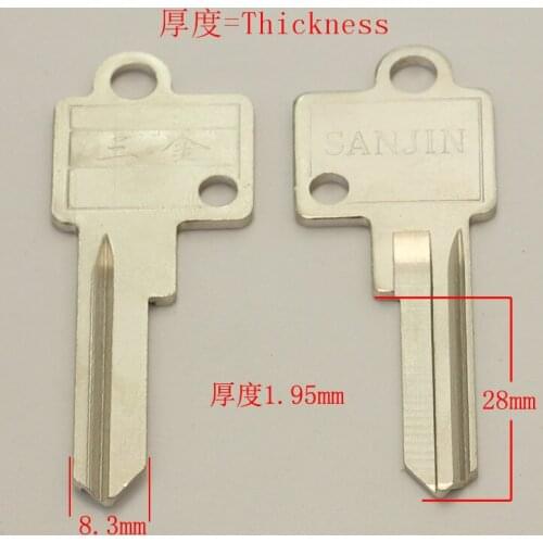 A238 Wholesale Locksmith Keymother Brass House Home Door Blank Empty Key Blanks Keys 20 pieces/lot