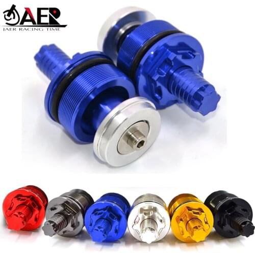 JAER Motorcycle CNC Aluminum Fork Preload Adjuster Bolts Cap for Yamaha R3 2015-2018 R25 2013-2018 MT07 MT 07