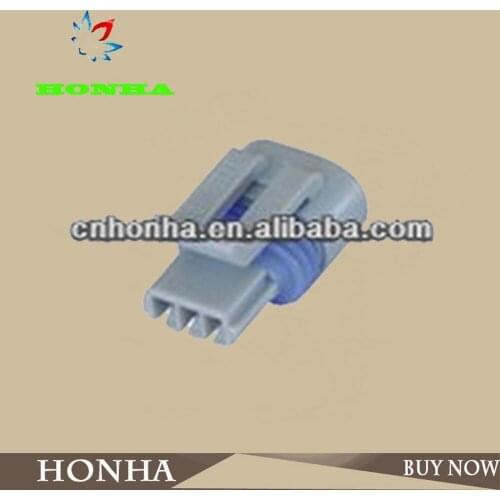 Free shipping 50/100 pcs 3 pin grey waterproof wire harness connector 12162279