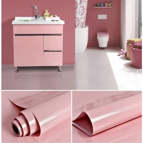 Decorative Film PVC Self Adhesive Tint Paper Furniture Renovation Stickers Kitchen Waterproof Wallpaper Decorative Films BG50DF