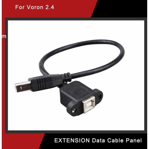 USB 2.0 Type B Male to Female M/F EXTENSION Data Cable Panel Mount For Printer or 3D Printer Cable Connector Adapter 30CM