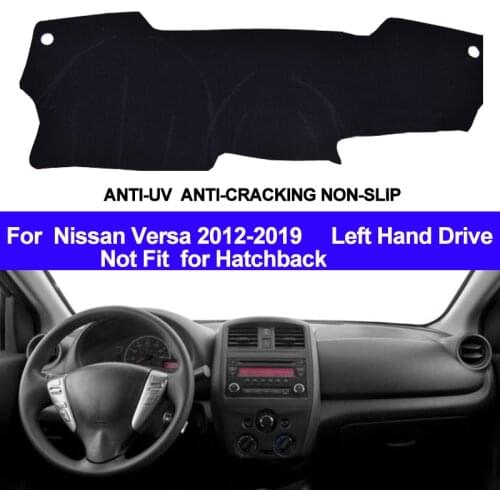 TAIJS Car Dashboard Cover Dash Mat Dash Pad Auto DashMat Carpet ANti-UV NON-Slip For Nissan Versa 2012- 2014 2015 2017 2018 2019