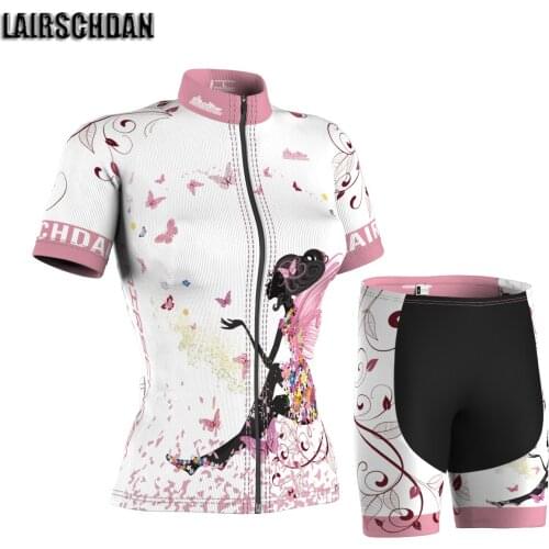 LairschDan womens cycling jersey set summer cycling clothing 2021 mountain bike clothing ladies cyclist outfit culotte mujer