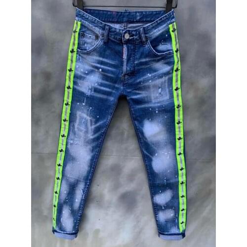 2021 Hot classic,Authentic DSQUARED2,Retro,Italian brand ,Women/Men Jeans,locomotive,Jogging jeans,DSQ017
