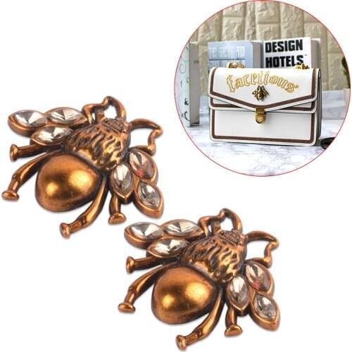 Small Animal Shape Bag Decoration, Metal Bee For Bag DIY Shoulder Bags