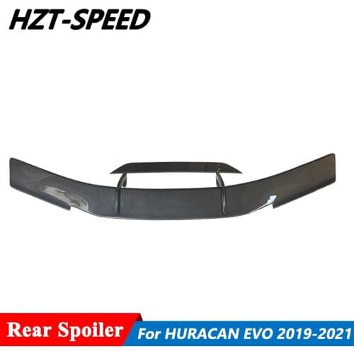 N Style Dry Carbon Fiber Material Trunk Wing Rear Spoiler For Lamborghini HURACAN EVO Car Tuning 2019-2021