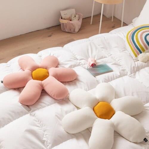 New Beautiful Colorful Flower Plush Pillow Toy Soft Cartoon Plant Stuffed Doll Chair Cushion Sofa Kids Lovers Birthday Gift 2021