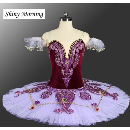 Professional ballet tutu wine red ballerina classical ballet tutus swan lake ballet costume nutcracker ballet stage costumes