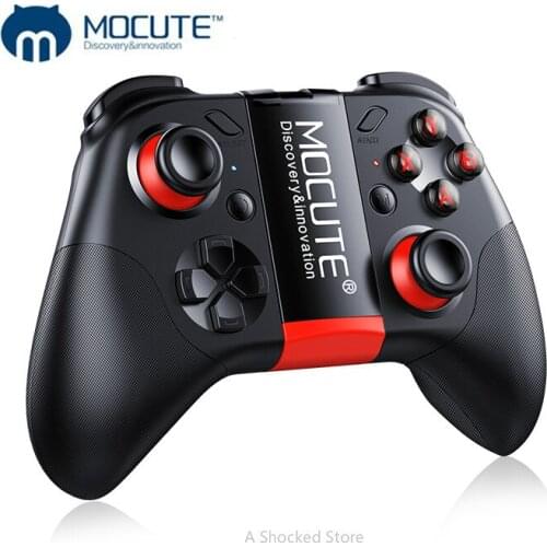 MOCUTE-054 Portable Wireless Bluetooth Gamepads Crystal Button Android Joystick For PC Smartphone TV VR BOX Controller PK 050