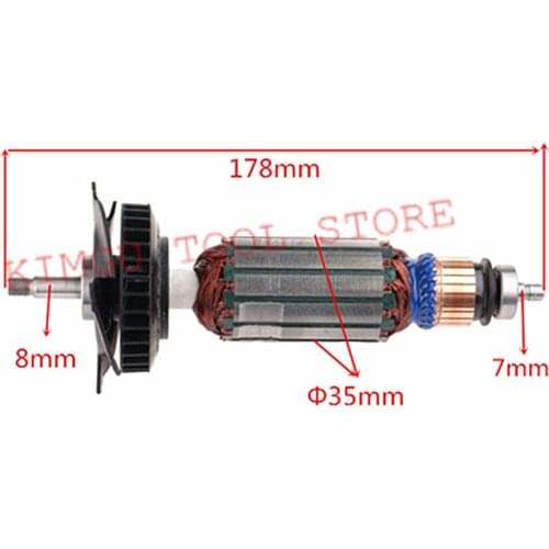 Armature rotor AC220-240V Genuine Parts for DeWALT N262659 401702-10 DW803 100 DW810 DW811 Black&Decker 6288 Angle Grinder