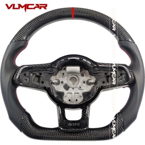 Custom Carbon Fiber Steering Wheel For VW Golf Mk7/7.5/GTI/R/GTD