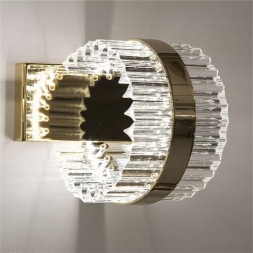 Nordic postmodern design sconces light Simple strip glass modern wall lamp Ins wind blue white gray glass wall lights for home