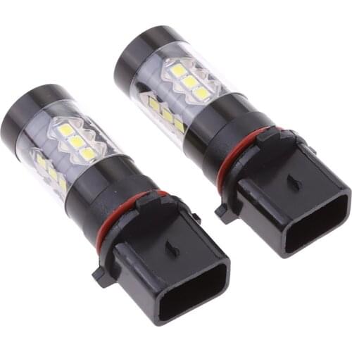 2x 80W High Power PSX26W LED Projector Car Fog Driving DRL Light DC12-24V