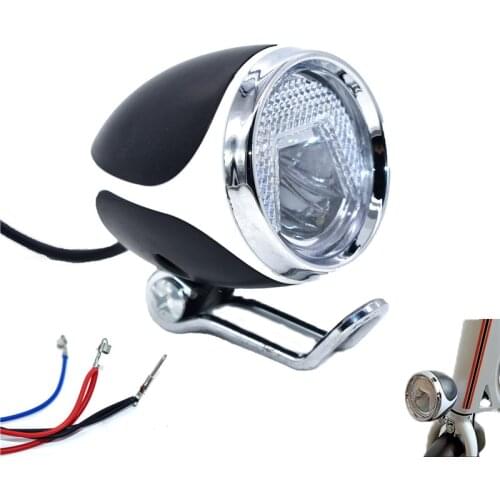 24v36v48v universal LED front light for scooter part electric bike accessory moped MTB lamp tricycle headlight
