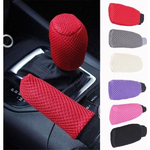 Universal Car Vehicle Anti-slip Gear Knob Cover Handbrake Handle Sleeve Set