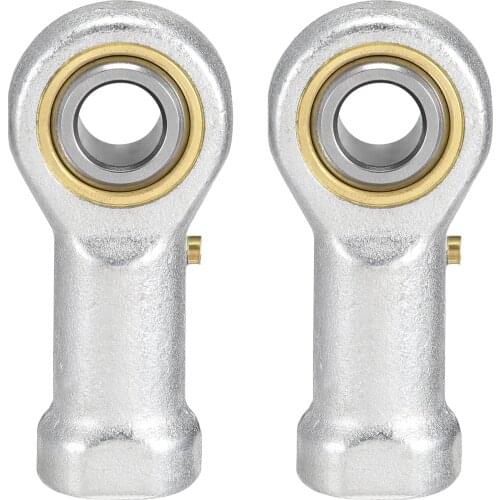 Uxcell PHSB6 Rod End Bearing 3/8-inch Bore Self Lubricating 3/8-24 Female Thread Right Hand 2pcs