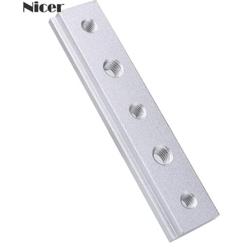 100mm T Track Slot Sliding Slab with M6 M8 Screw Holes 30/45 Type Universal T-track Sliding Nut DIY Woodworking Tools