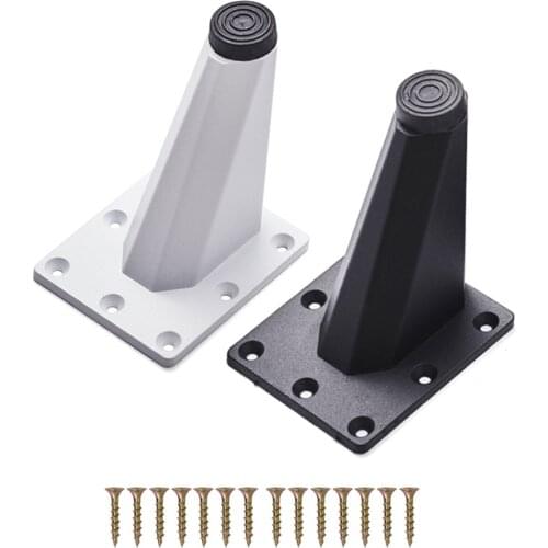 2/4pcs Modern Practical Cupboard Oblique Furniture Leg Sofa Office Couch Cabinet TV Stand Legs Aluminum Alloy Easy Install