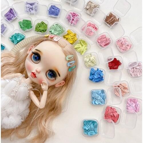 20pcs/box 2cm Mini BDJ Doll Clip Grooming Pet Hairpin BB Clip Hair Clip Teddy Yorkshire Dog Accessories