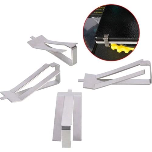 4pcs 3D printer Light Heated Bed glass Stainless steel clips for Creality Flashforge Wanhao 3D printer parts