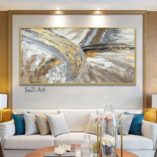 Abstract Oil Painting On Canvas For Living Room Home Decor Handmade Pictures Wall Art Paintings 100% Handpainted No Framed