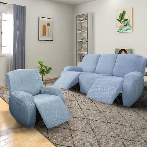 1 3 Seater Recliner Cover Split Style Elastic Massage Sofa Couch Slipcovers Jacquard Lounger Armchair Cover Deck Chair Covers