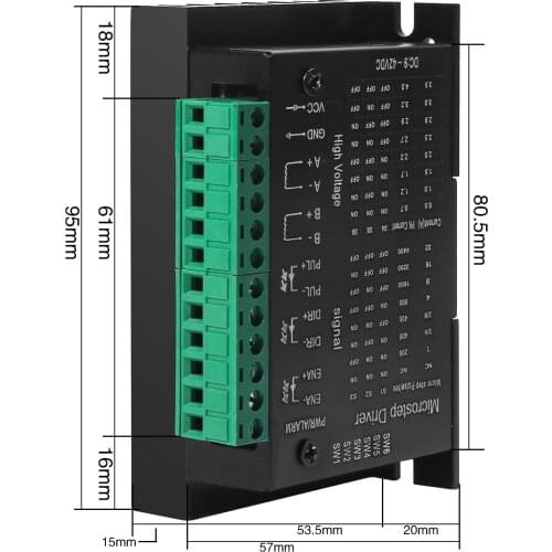 TB6600 5A/4AStepper Motor Driver Nema 17/23 Driver CNC TB6600 Single Axis Two Phase Hybrid Stepper Controller for CNC