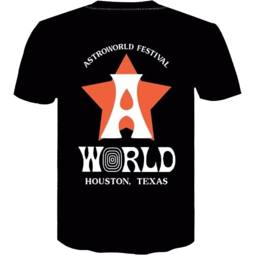 Travis Scott Astronomy World Tour T-shirt 2021Summer New Fashion Top 3D Printing Short Sleeve Oversized Casual Sports Clothes