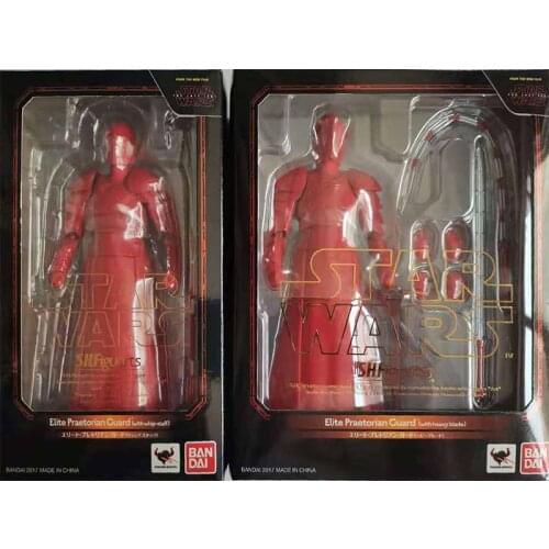 Bandai SHF STAR WARS Emperors Royal Guard PVC Action Figure Toy Yoda Model Collectible Toy For Children Christmas Birthday Gift